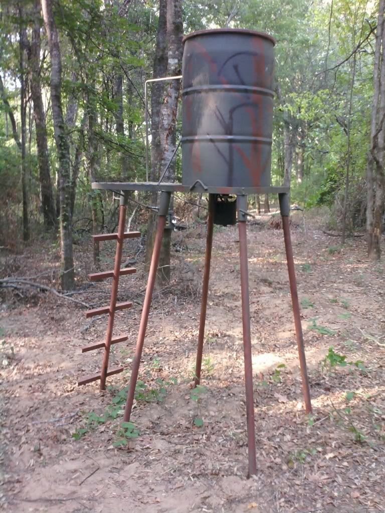 Quad Pod Feeder with ladder Texas Hunting Forum