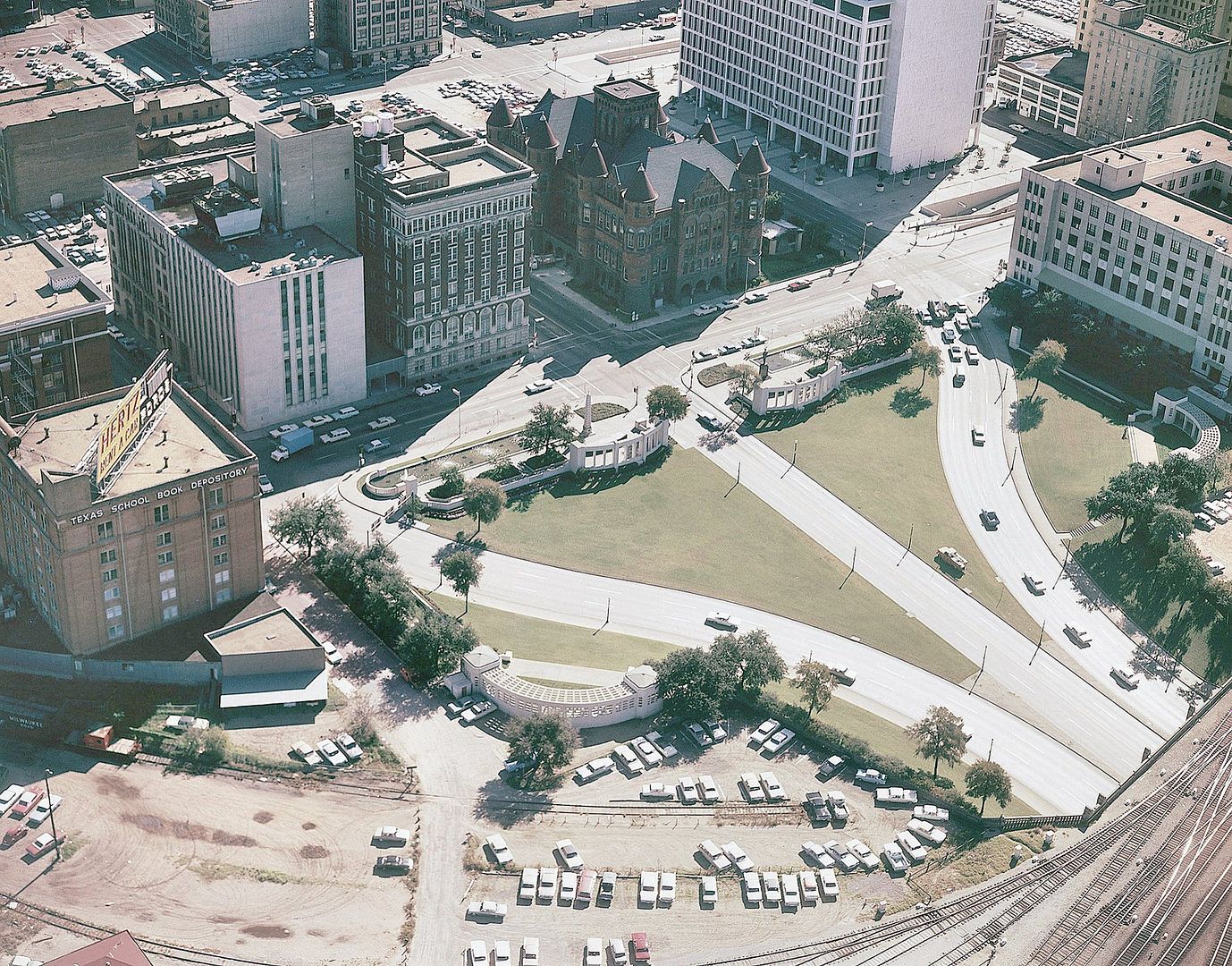 Aerial-Photo-Of-Dealey-Plaza-In-Dallas-T