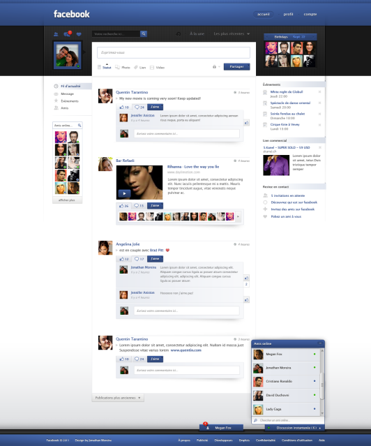 Download Facebook Page Templates PSD - 推酷