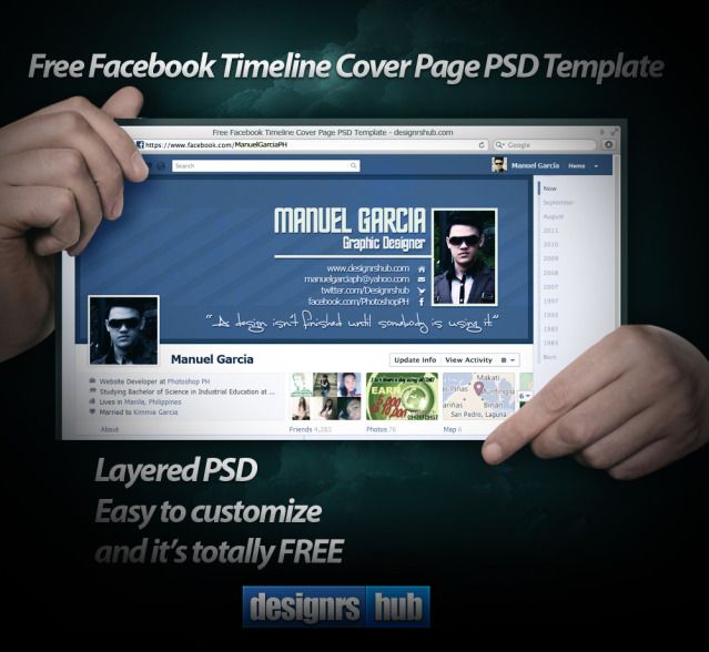 Download Facebook Page Templates PSD