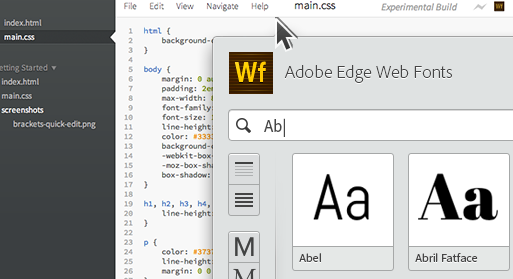 Adobe Edge Webfonts