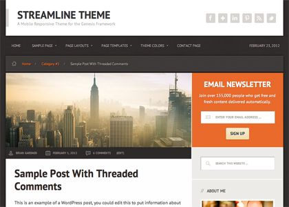 streamline-genesis-blogging-theme