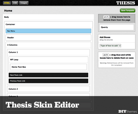 Thesis Theme Skins Editor