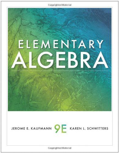 Elementary Algebra, 9 edition