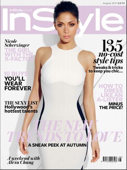 Nicole Scherzinger on cover of Instyle - August 2011