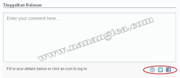 Kotak komentar WordPress