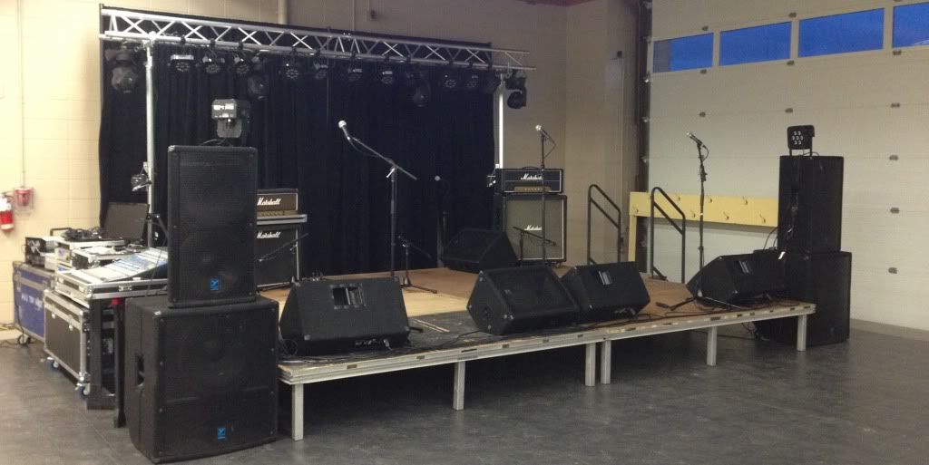 Pictures of cable management on stage?