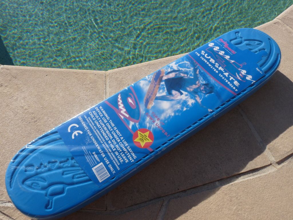 Subskate Blue The Underwater Skateboard Swimming Pool Toy