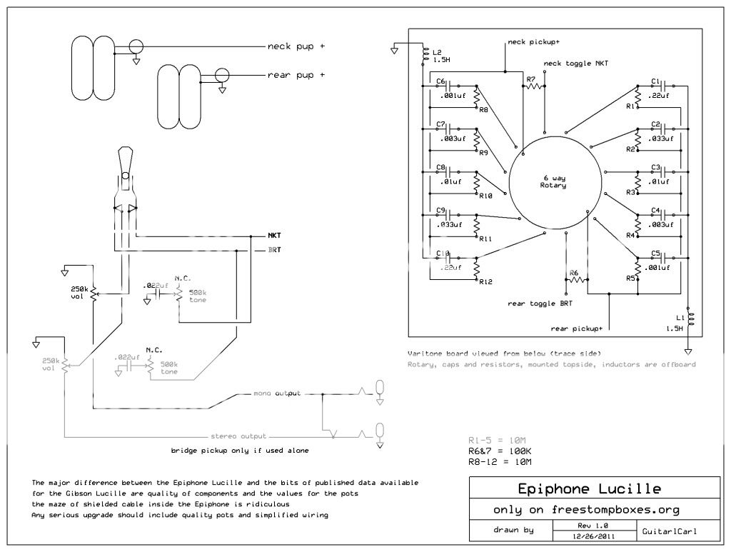 Epiphone Lucille Wiring Diagram