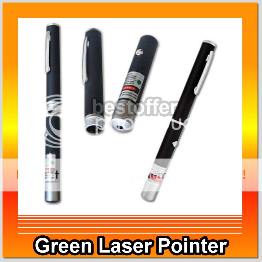 5mW 532nm Astronomy Mid open Green Beam Light Laser Pointer Pen Black 