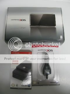 Nintendo 3DS Cosmo Black Game System Bundle, NEW NIB 0045496719210 