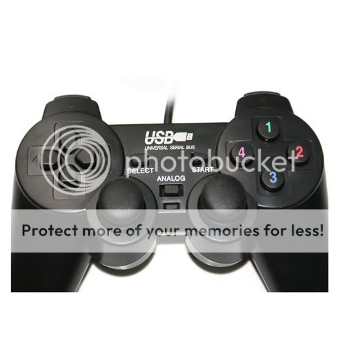 New USB Dual Shock Game Controllers Joypad For PC  