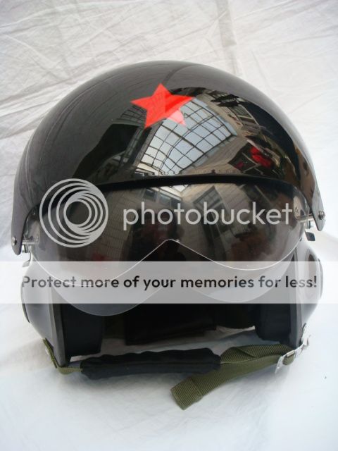 BLACK CHINESE AIR FORCE PILOT MOTORCYCLE FLIGHT HELMET S 28169  