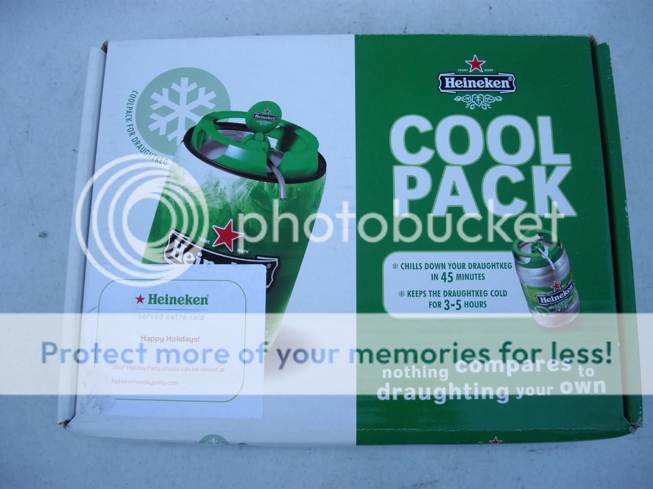 HEINEKEN COOL PACKS DRAFT BEER KEG WRAP COOLERS  