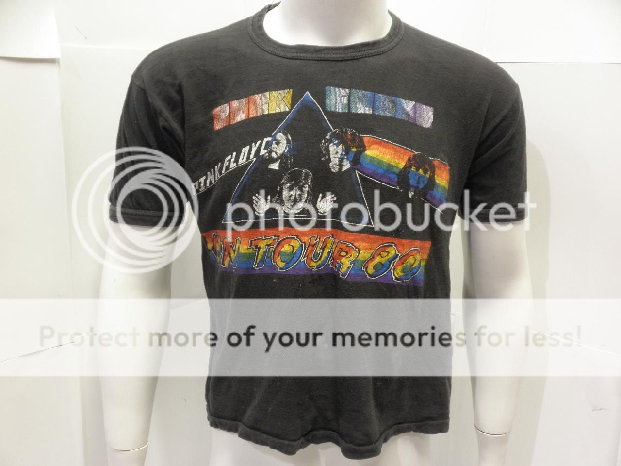 80s Vintage Pink Floyd On Tour The Wall Rock T Shirt Size XL  