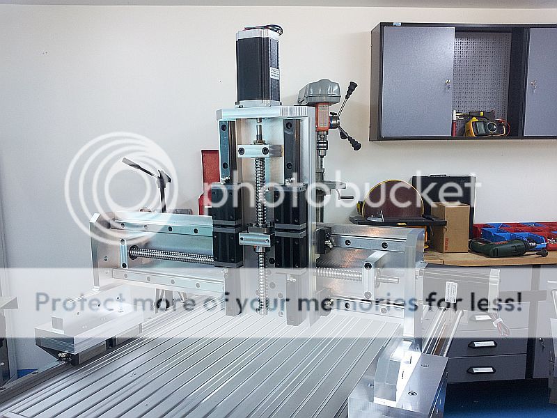 Build Thread cnc router , aluminum frame , pics only ...